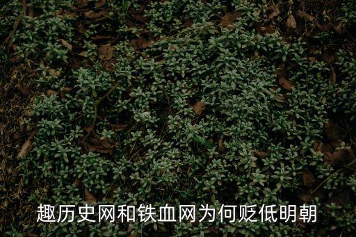 趣歷史網(wǎng)和鐵血網(wǎng)為何貶低明朝