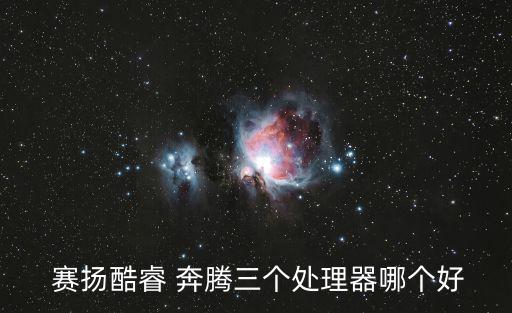 賽揚(yáng)和奔騰哪個(gè)好,賽揚(yáng)被指閹割奔騰2比賽揚(yáng)跑得更快