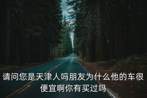 請問您是天津人嗎朋友為什么他的車很便宜啊你有買過嗎