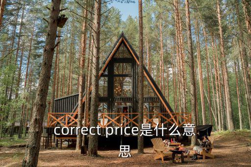 correct price是什么意思
