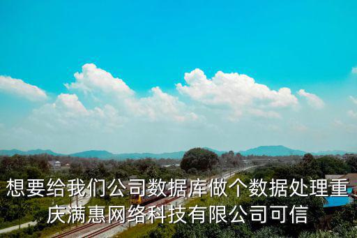 想要給我們公司數據庫做個數據處理重慶滿惠網絡科技有限公司可信