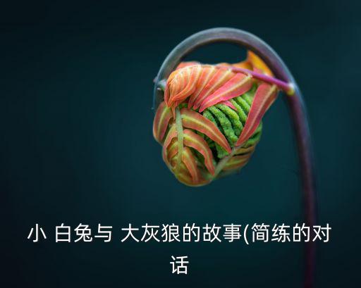 小 白兔與 大灰狼的故事(簡練的對話