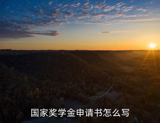 國(guó)家獎(jiǎng)學(xué)金申請(qǐng)表，國(guó)家獎(jiǎng)學(xué)金申請(qǐng)書(shū)怎么寫(xiě)