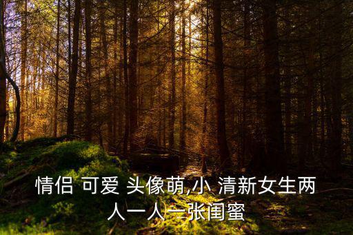 情侶 可愛(ài) 頭像萌,小 清新女生兩人一人一張閨蜜