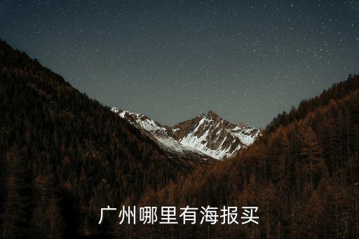 廣州哪里有海報(bào)買