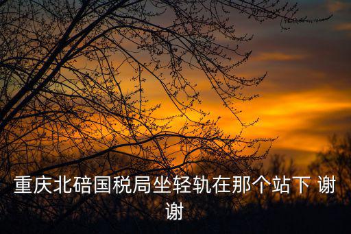 重慶北碚國稅局坐輕軌在那個站下 謝謝