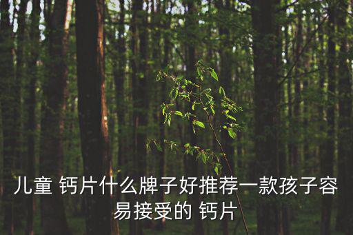 兒童 鈣片什么牌子好推薦一款孩子容易接受的 鈣片