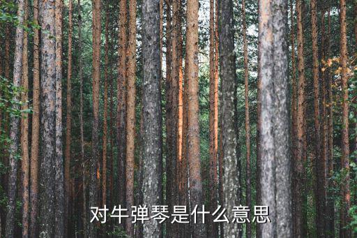 對牛彈琴意思,對牛彈琴比喻對不懂的外行人講高深道理