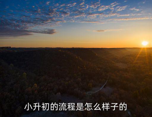 小升初的流程是怎么樣子的