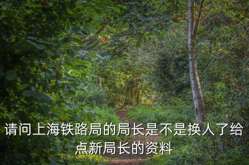 請問上海鐵路局的局長是不是換人了給點新局長的資料