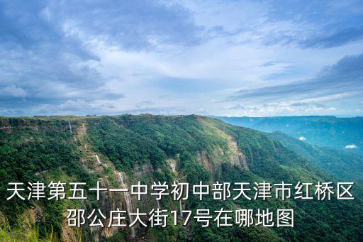 天津第五十一中學初中部天津市紅橋區邵公莊大街17號在哪地圖