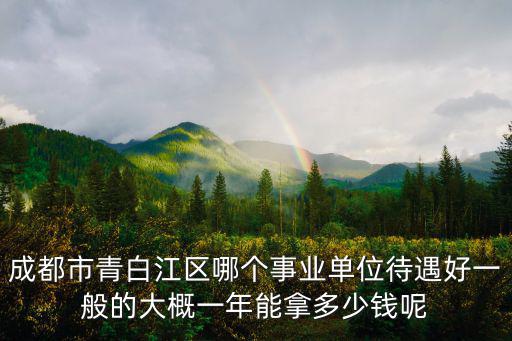 成都市青白江區哪個事業單位待遇好一般的大概一年能拿多少錢呢