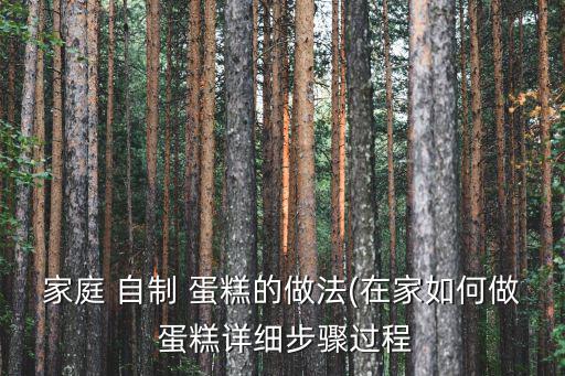 家庭 自制 蛋糕的做法(在家如何做 蛋糕詳細(xì)步驟過(guò)程