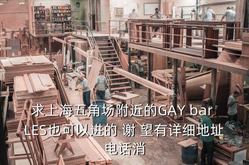 人民大道100號，求上海五角場附近的GAY bar LES也可以進的 謝 望有詳細地址電話消