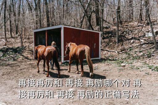 再接再厲還是再接再勵,再接再勵一次!錯誤用法是再接試一次