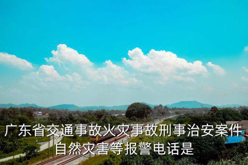 廣東省交通事故火災事故刑事治安案件自然災害等報警電話是