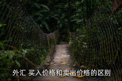  外匯 買入價格和賣出價格的區別