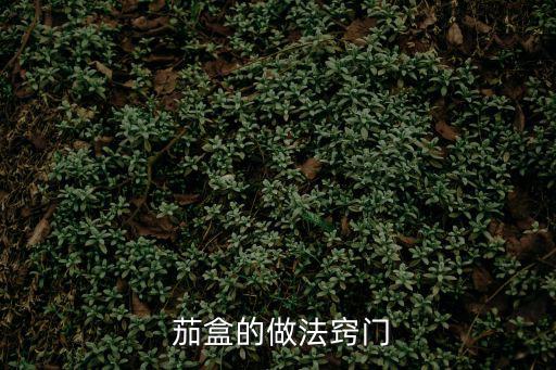  茄盒的做法竅門