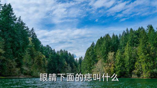  眼睛下面的痣叫什么