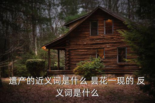 遺產的近義詞是什么 曇花一現的 反義詞是什么