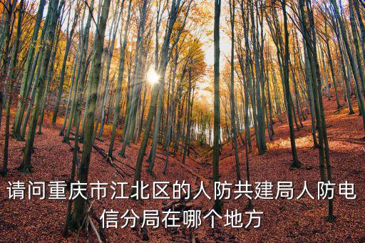 重慶市人民防空辦工程處，請(qǐng)問重慶市江北區(qū)的人防共建局人防電信分局在哪個(gè)地方