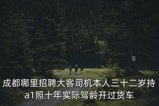 成都哪里招聘大客司機本人三十二歲持a1照十年實際駕齡開過貨車