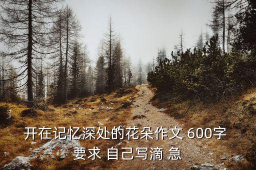 開在記憶深處的花朵作文 600字 要求 自己寫滴 急