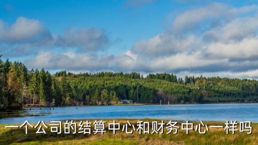 一個公司的結算中心和財務中心一樣嗎