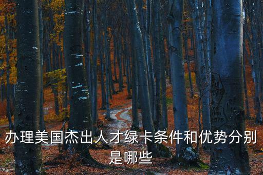 辦理美國杰出人才綠卡條件和優勢分別是哪些