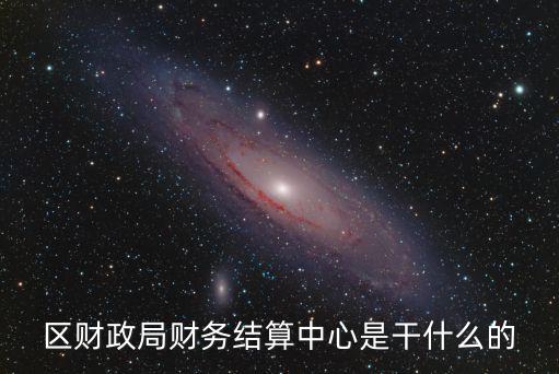 區財政局財務結算中心是干什么的
