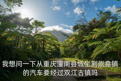 我想問一下從重慶潼南縣城坐到崇龕鎮的汽車要經過雙江古鎮嗎