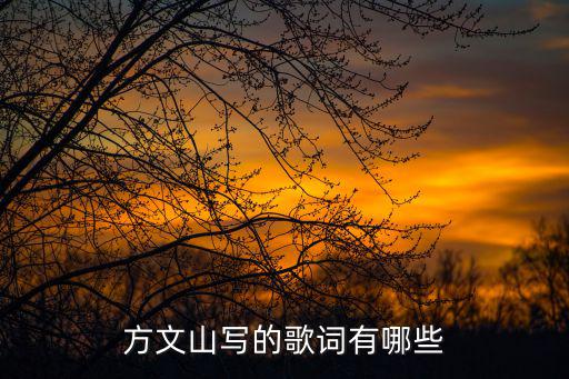 方文山寫的歌詞有哪些