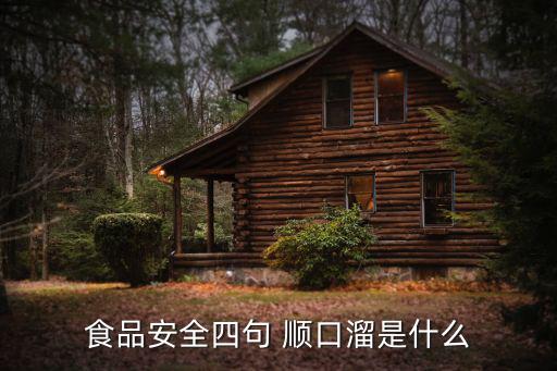 食品安全順口溜,世衛:食品安全是有制度的進貨檢驗是義務