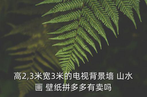 高2,3米寬3米的電視背景墻 山水畫 壁紙拼多多有賣嗎
