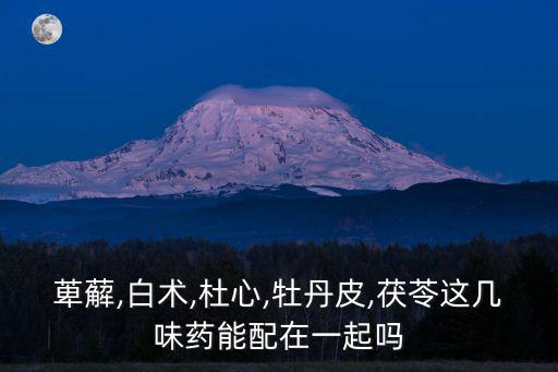 萆薢,白術(shù),杜心,牡丹皮,茯苓這幾味藥能配在一起嗎