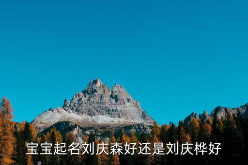 寶寶起名劉慶森好還是劉慶樺好