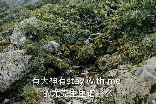 有大神有stay with me 的尤克里里譜子么