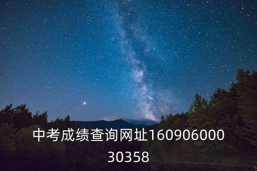 中考成績查詢網址16090600030358