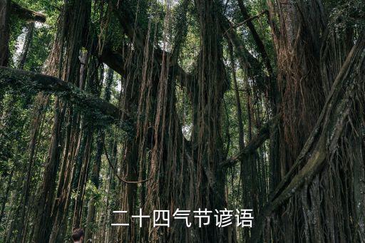 二十四氣節諺語