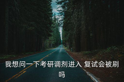 我想問一下考研調(diào)劑進(jìn)入 復(fù)試會(huì)被刷嗎