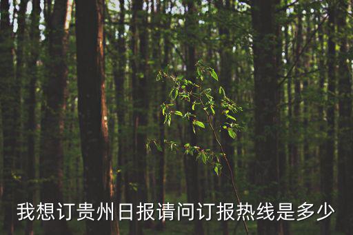 我想訂貴州日報(bào)請問訂報(bào)熱線是多少