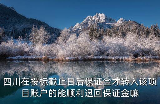 成都市退投標(biāo)保證金，四川在投標(biāo)截止日后保證金才轉(zhuǎn)入該項(xiàng)目賬戶的能順利退回保證金嘛
