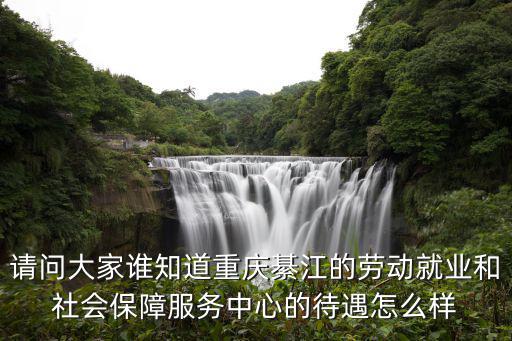 請問大家誰知道重慶綦江的勞動就業和社會保障服務中心的待遇怎么樣