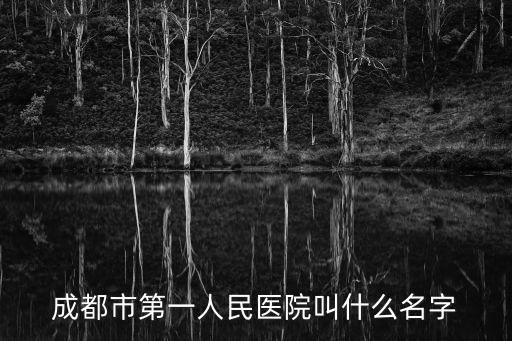 成都市第一人民醫(yī)院叫什么名字