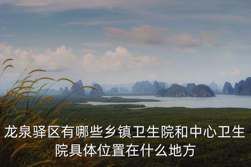 龍泉驛區(qū)有哪些鄉(xiāng)鎮(zhèn)衛(wèi)生院和中心衛(wèi)生院具體位置在什么地方