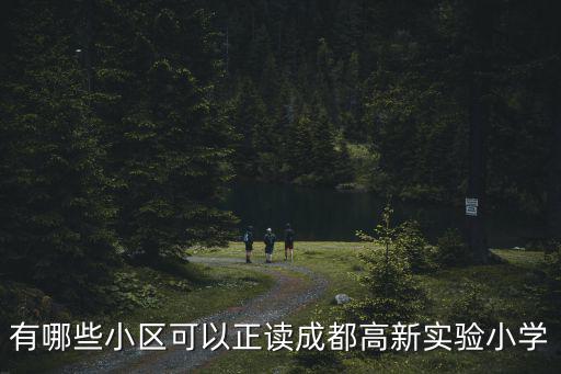 有哪些小區可以正讀成都高新實驗小學
