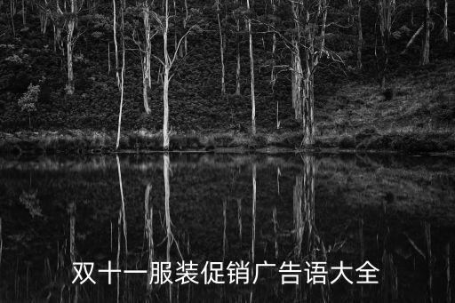 雙十一促銷廣告語，雙十一活動廣告語