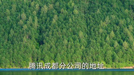 騰訊成都分公司的地址