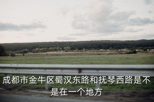 成都市金牛區(qū)蜀漢東路和撫琴西路是不是在一個(gè)地方