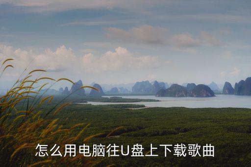 怎么用電腦往U盤上下載歌曲
